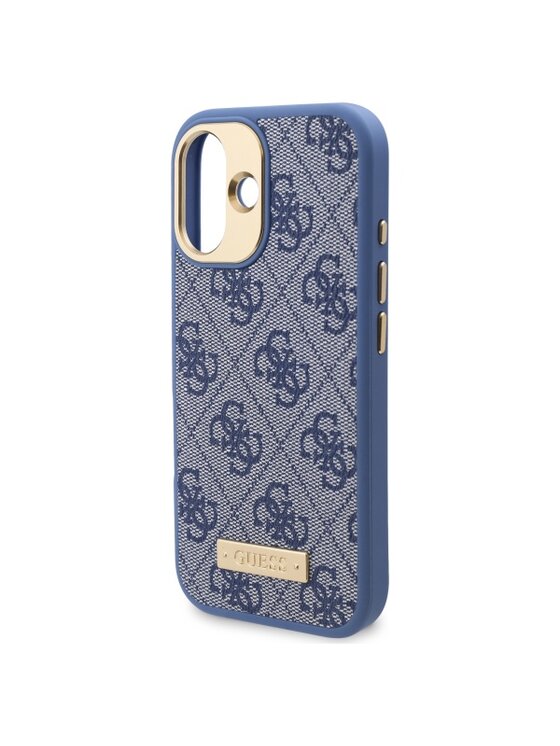 Guess Guess Etui na telefon iPhone 16 Niebieski