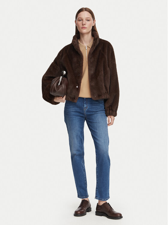 Weekend Max Mara Weekend Max Mara Krzno Anemone 2625086021 Tamno smeđa Regular Fit