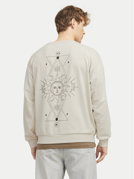 Jack&Jones Jack&Jones Суитшърт Jackie 12272482 Бежов Relaxed Fit