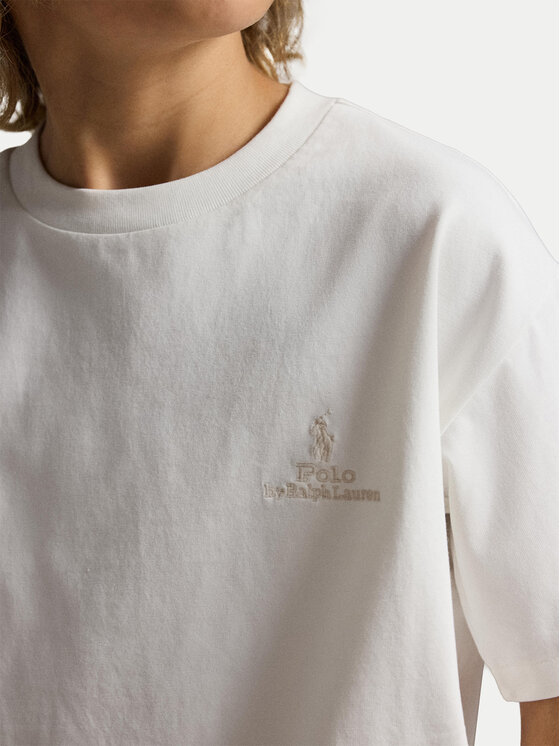 Polo Ralph Lauren Polo Ralph Lauren Tričko 323A12286004 Écru Oversize