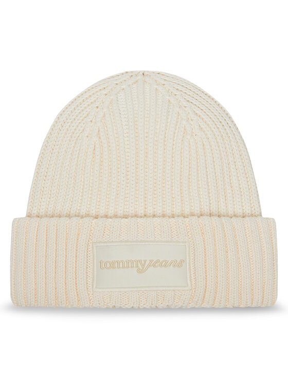 Tommy Jeans Czapka Script AW0AW17909 Écru