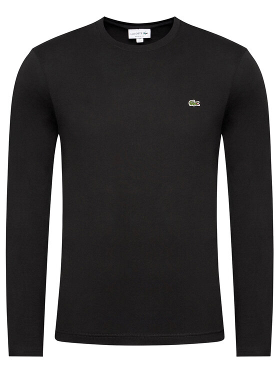 Lacoste Lacoste Marškinėliai ilgomis rankovėmis TH2040 Juoda Regular Fit