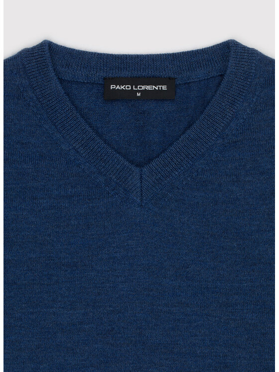 Pako Lorente Pako Lorente Sweter P25WP-2X-018 Granatowy Classic Fit