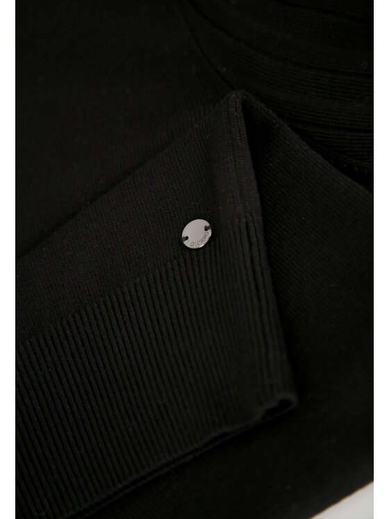 Volcano Volcano Sweter S-MONKI Czarny Regular Fit