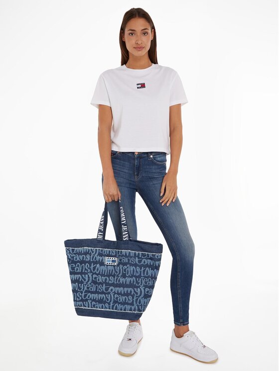 Tommy Jeans Tjw Heritage Tote Denim AW0AW14973