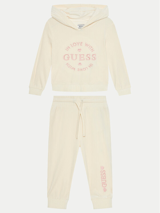 Guess Guess Trenerka K4BG03 KCH92 Écru Regular Fit