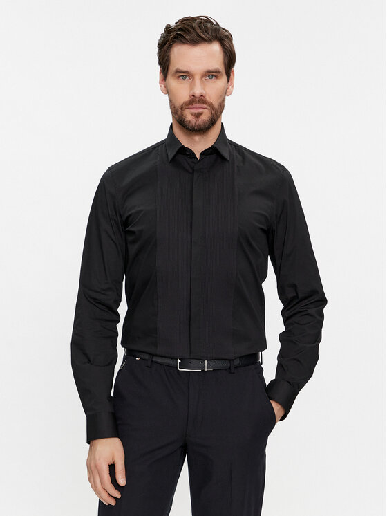 Calvin Klein Calvin Klein Сорочка Evening K10K112092 Чорний Slim Fit