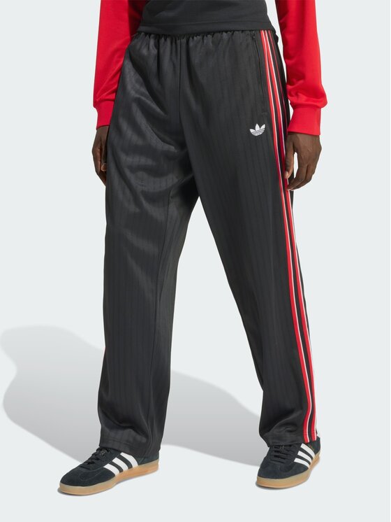 adidas adidas Spodnie dresowe Firebird loose pinstripes Czarny Loose Fit