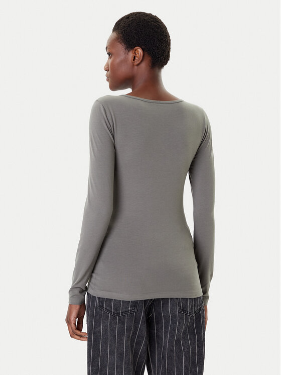 ONLY ONLY Majica Live Love 15204712 Siva Stretch Fit