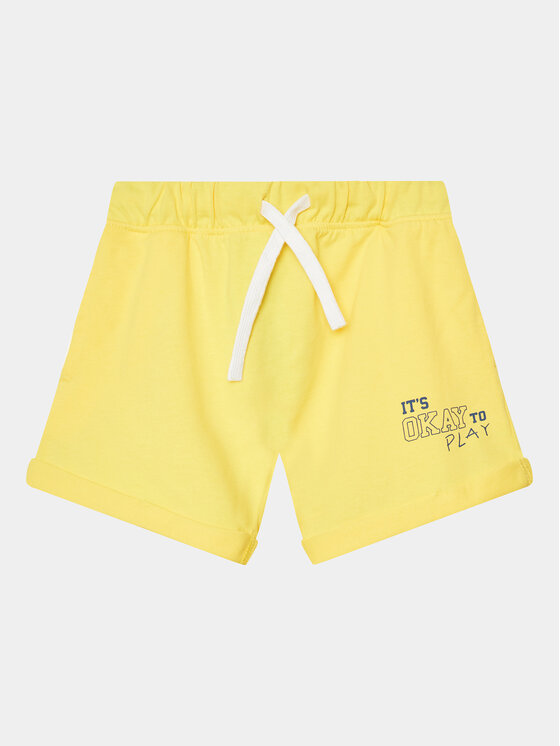 United Colors Of Benetton Pantaloncini sportivi 3BL0G9014 Giallo Regular Fit, taglia : 90