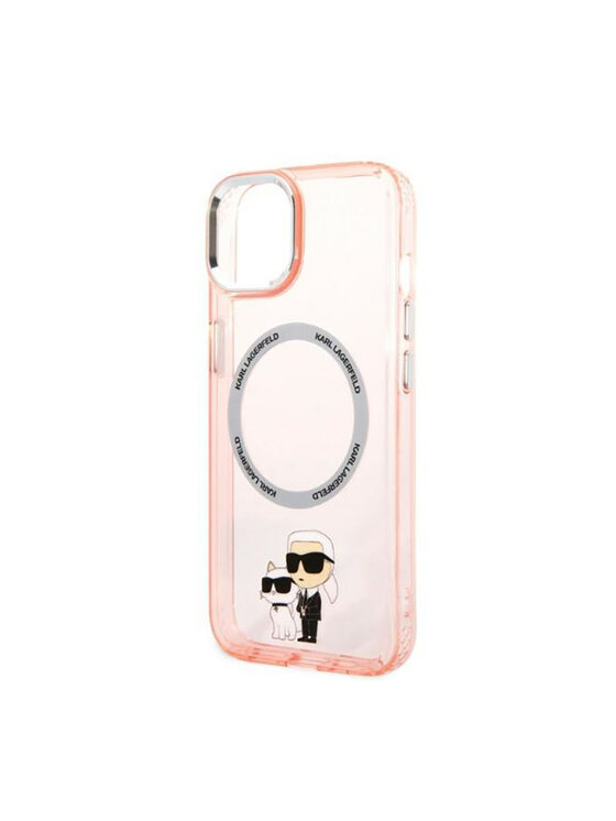 KARL LAGERFELD KARL LAGERFELD Etui na telefon IML NFT Karl & Choupette Magsafe Różowy