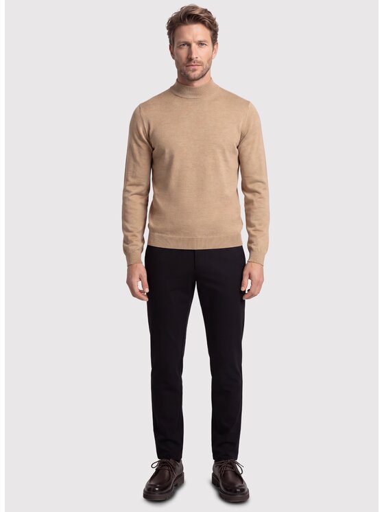 Pako Lorente Pako Lorente Sweter P26WN-2X-015 Beżowy Classic Fit