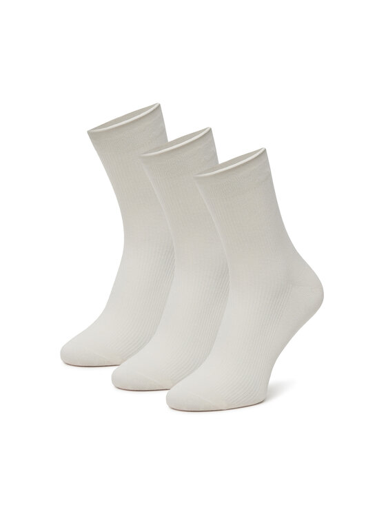 Nine West Nine West Șosete lungi BR_NW_01_Z_SS25 (3 PACK) Alb