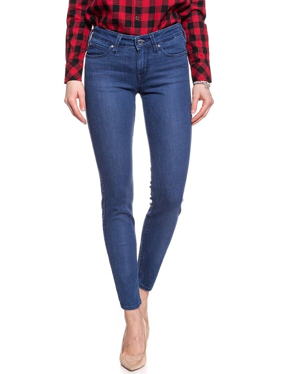 Lee Lee Jeansy SCARLETT Niebieski Skinny Fit