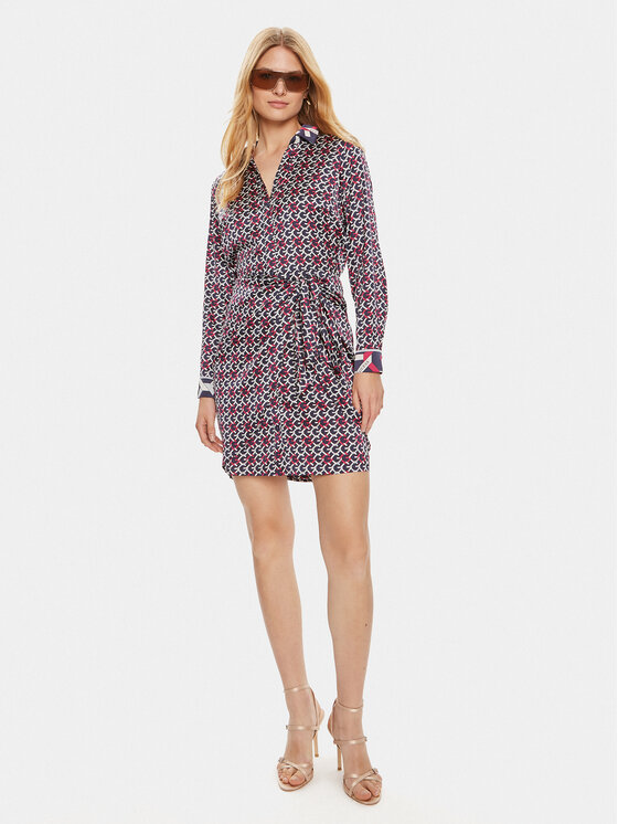 Guess Guess Rochie tip cămașă Alya W4YK35 WF1T2 Colorat Regular Fit