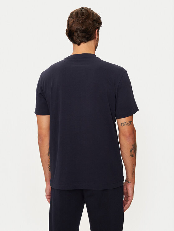 Napapijri Napapijri Tričko S-box Logo NP0A4I3L Tmavomodrá Regular Fit