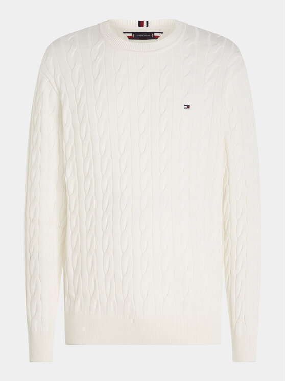 Tommy Hilfiger Tommy Hilfiger Maglione MW0MW33132 Écru Relaxed Fit