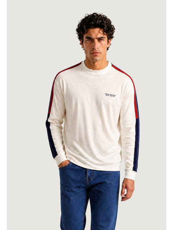 Armani Exchange Armani Exchange Sweter XM002722 AF11960 Biały Casual Fit