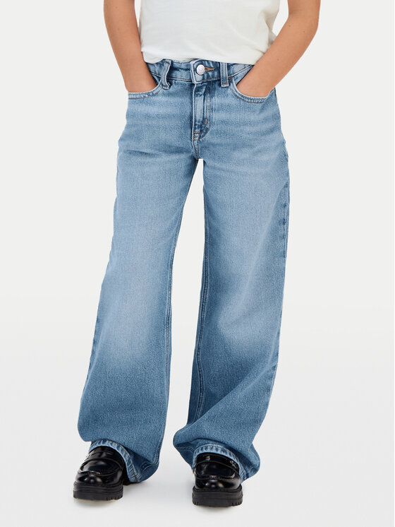 Calvin Klein Jeans Blugi IG0IG03053 Albastru Wide Leg