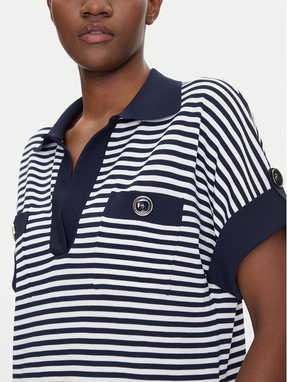Luisa Spagnoli Luisa Spagnoli Tricou polo Caio 58672 Alb Regular Fit