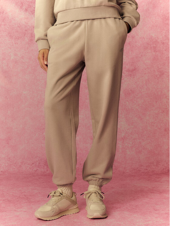 4F 4F Spodnie dresowe TASTE THE GLOW Szary Loose Fit