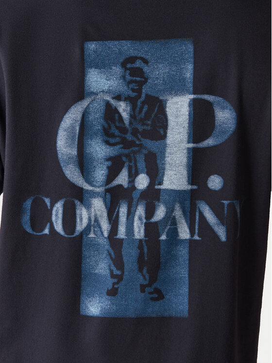 C.P. Company C.P. Company Póló 20CMTS143A110579W Sötétkék Regular Fit