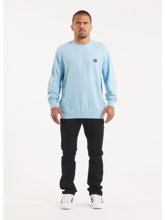 PITBULL PITBULL Longsleeve AUTOMATIC Niebieski jasny Regular Fit