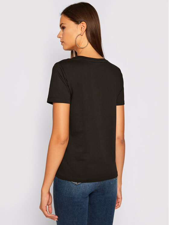 Calvin Klein Calvin Klein T-Shirt Logo C-Neck K20K202132 Czarny Regular Fit