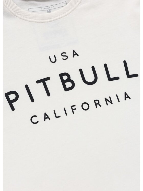 PITBULL PITBULL T-Shirt USA CAL Biały Regular Fit