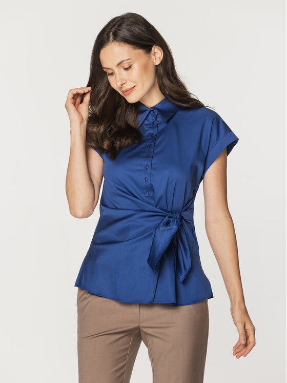 Willsoor Damska 'Koszula, rozmiar 40, Niebieska, 61364