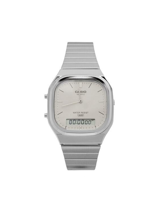 Casio Casio Годинник Vintage AQ-240E-7A2EF Срібний