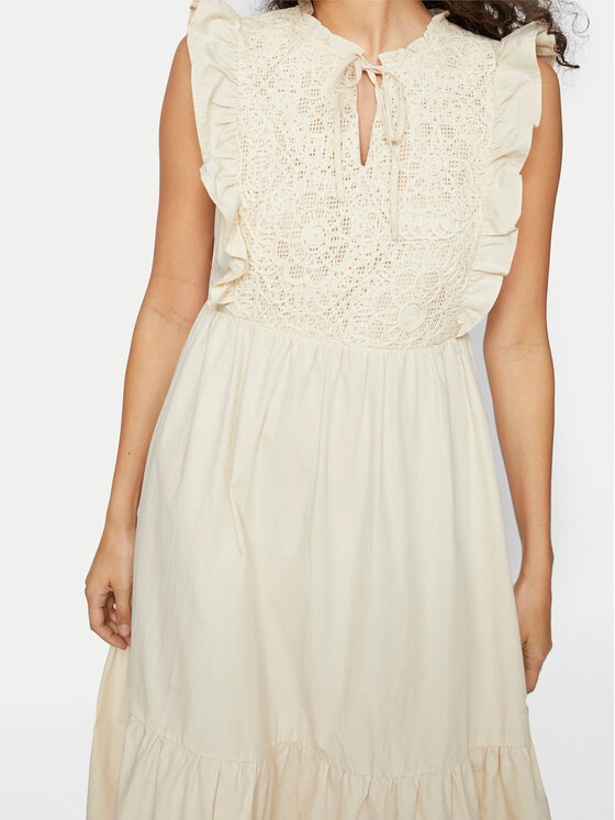 Vila Vila Літня сукня Krista 14106337 Бежевий Regular Fit