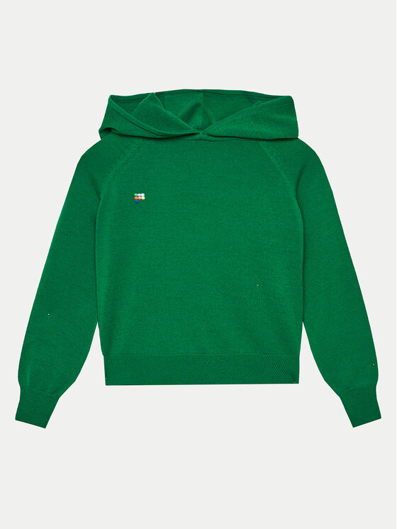 Pangaia Mikina Merino Zelená Relaxed Fit