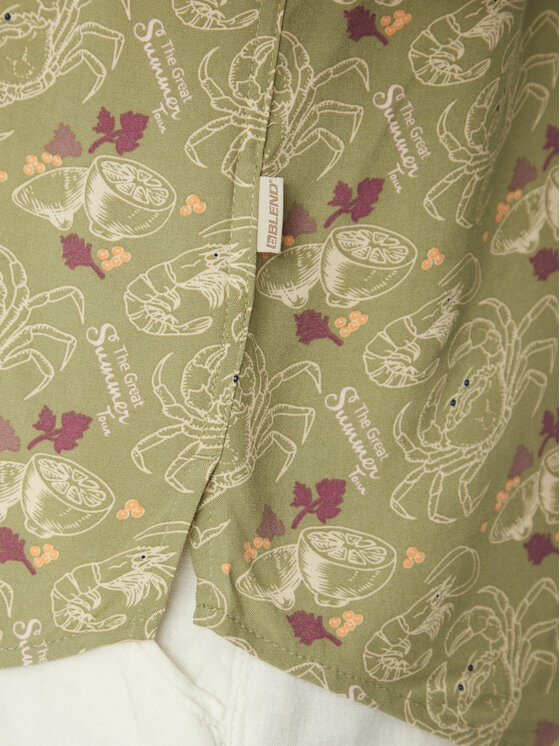Blend Blend Koszula 20718227 Zielony Regular Fit