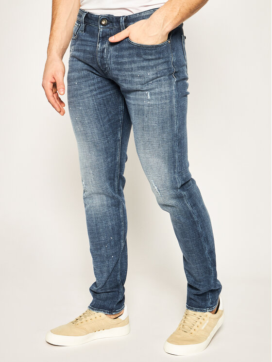 Emporio Armani Emporio Armani Džinsai 3H1J75 1DE1Z 0942 Tamsiai mėlyna Slim Fit