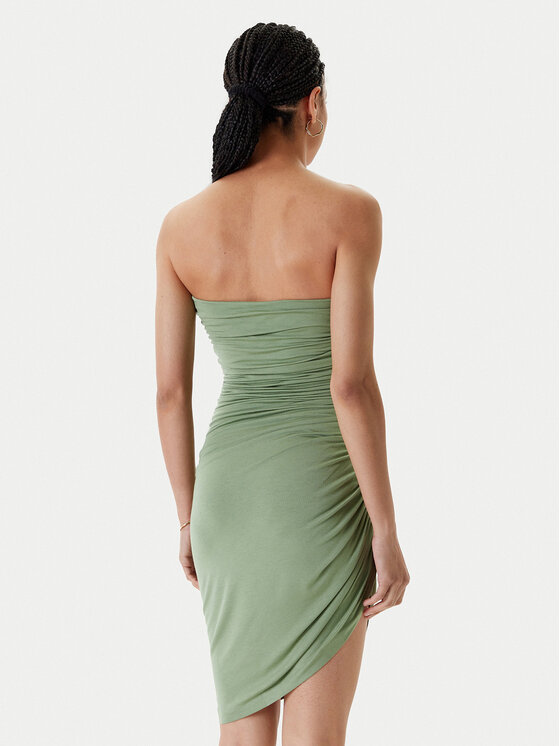 NORMA KAMALI NORMA KAMALI Sukienka koktajlowa ST1253MDB02835 Zielony Slim Fit