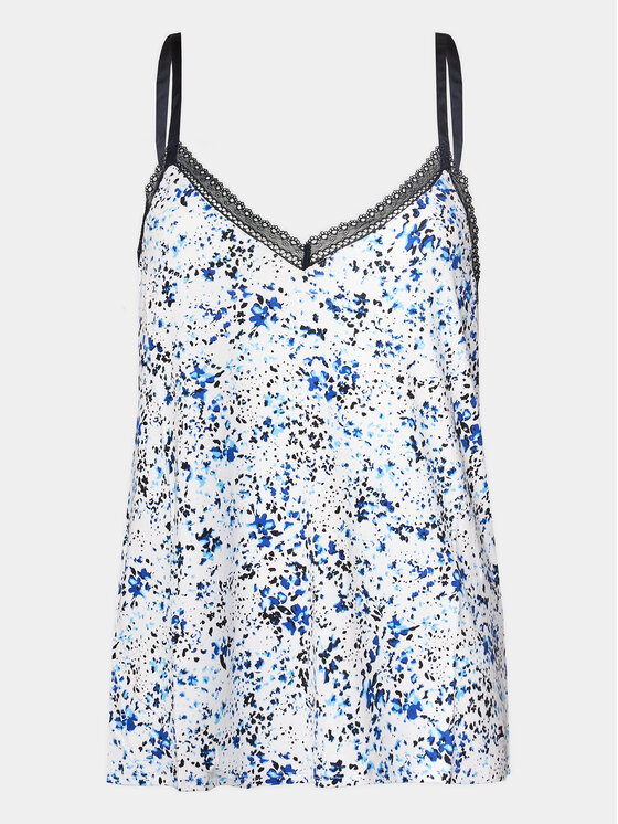 Tommy Hilfiger Tommy Hilfiger Pyžamový top UW0UW05193 Modrá Regular Fit