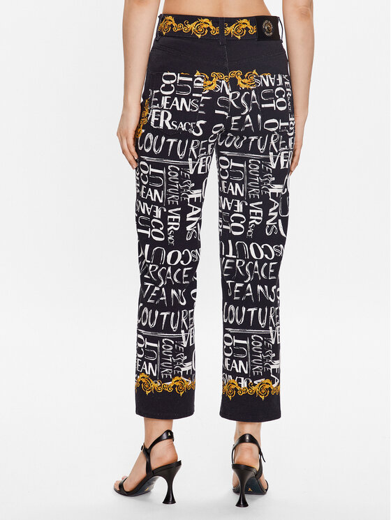 Versace Jeans Couture Versace Jeans Couture Штани з тканини 74HAB5TP Чорний Regular Fit