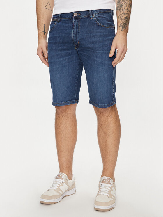 Wrangler Wrangler Pantaloncini di jeans Colton 112350824 Blu Slim Fit