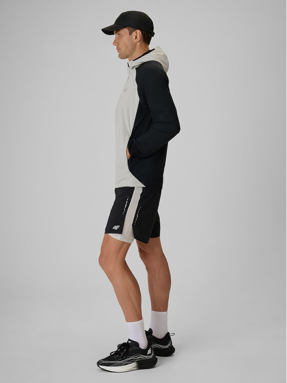 4F 4F Bluza techniczna FLOW MOTION Czarny Regular Fit