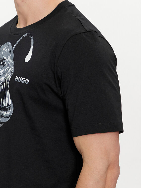 HUGO Hugo T-krekls Dibeach 50513812 Melns Regular Fit