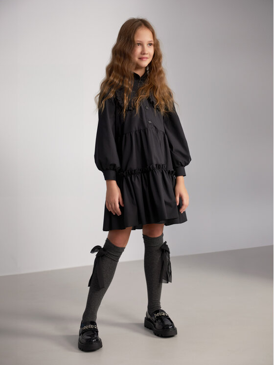 SLY SLY Sukienka codzienna 4S-206A Czarny Comfortable Fit