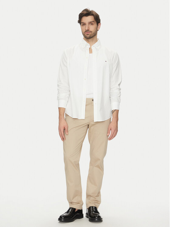 Tommy Hilfiger Tommy Hilfiger Pantaloni chino Denton MW0MW37717 Bej Slim Fit
