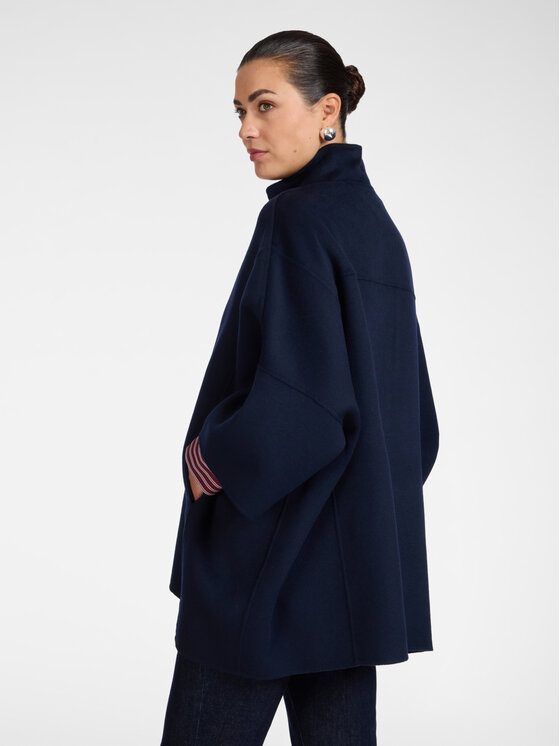 Elena Mirò Elena Mirò Cappotto invernale 8003E000178N034 Blu Over Fit