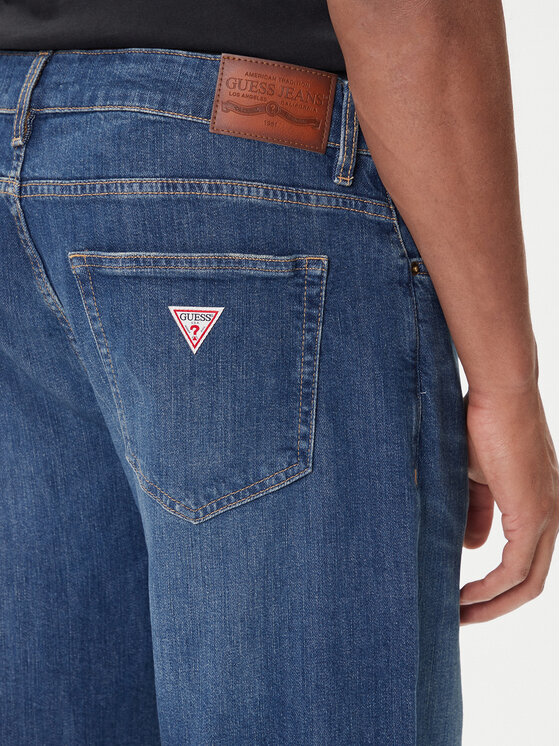 Guess Jeans Guess Jeans Blugi M5BA90 D002C Albastru Tapered Fit