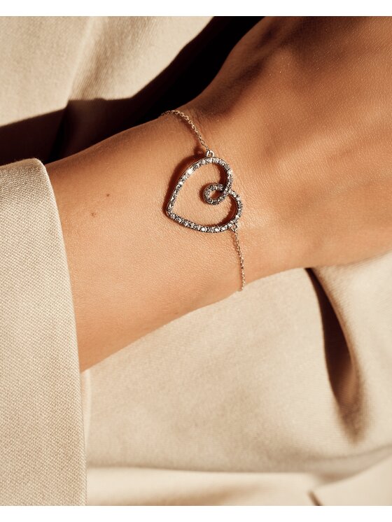 Leis Leis Bracciale Eterna Placcatura in argento rodiato