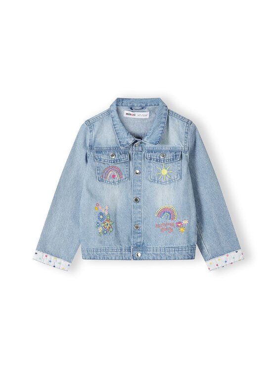 MINOTI MINOTI Kurtka jeansowa 22jacket1 Niebieski Regular Fit