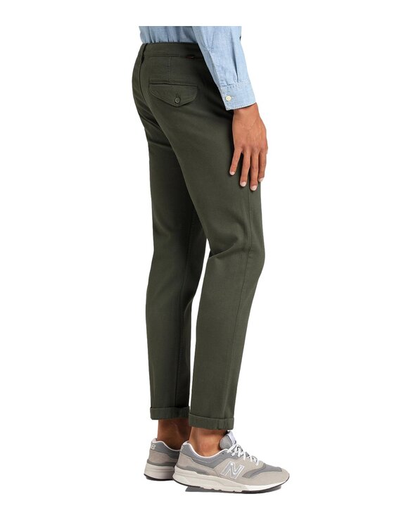 Lee Lee Pantaloni chino L768QL61 Verde Regular Fit