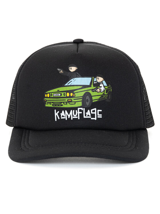 Kamuflage Kamuflage Czapka z daszkiem Pull Up Czarny