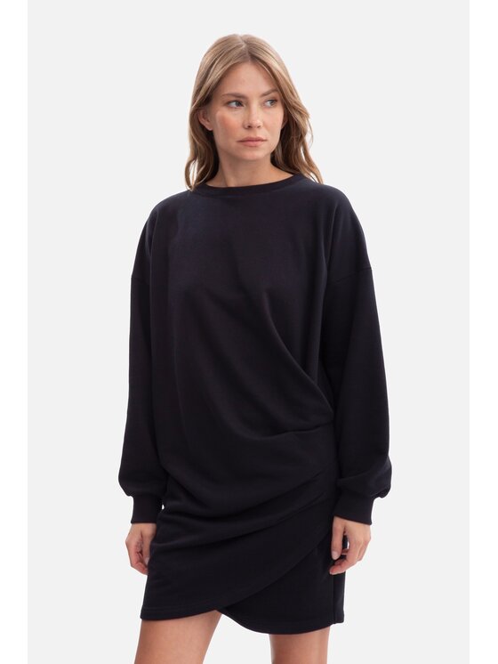 BeWear BeWear Sukienka dzianinowa b298 Czarny Baggy Fit